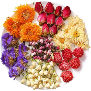 Hojas y flores para popurrí.