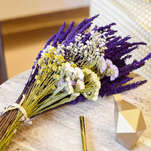Ramo lavanda preservada.