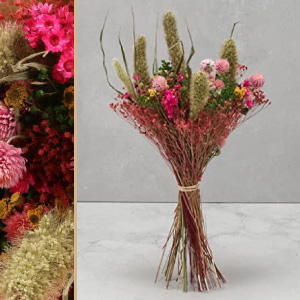 Ramo flores preservadas novia.